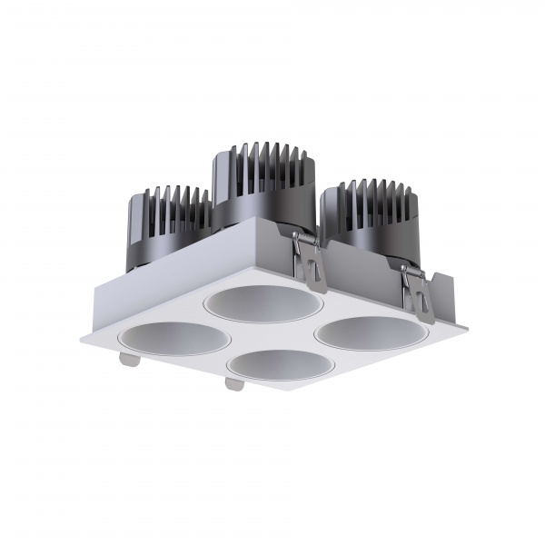 DA series 4-head recessed ceiling light