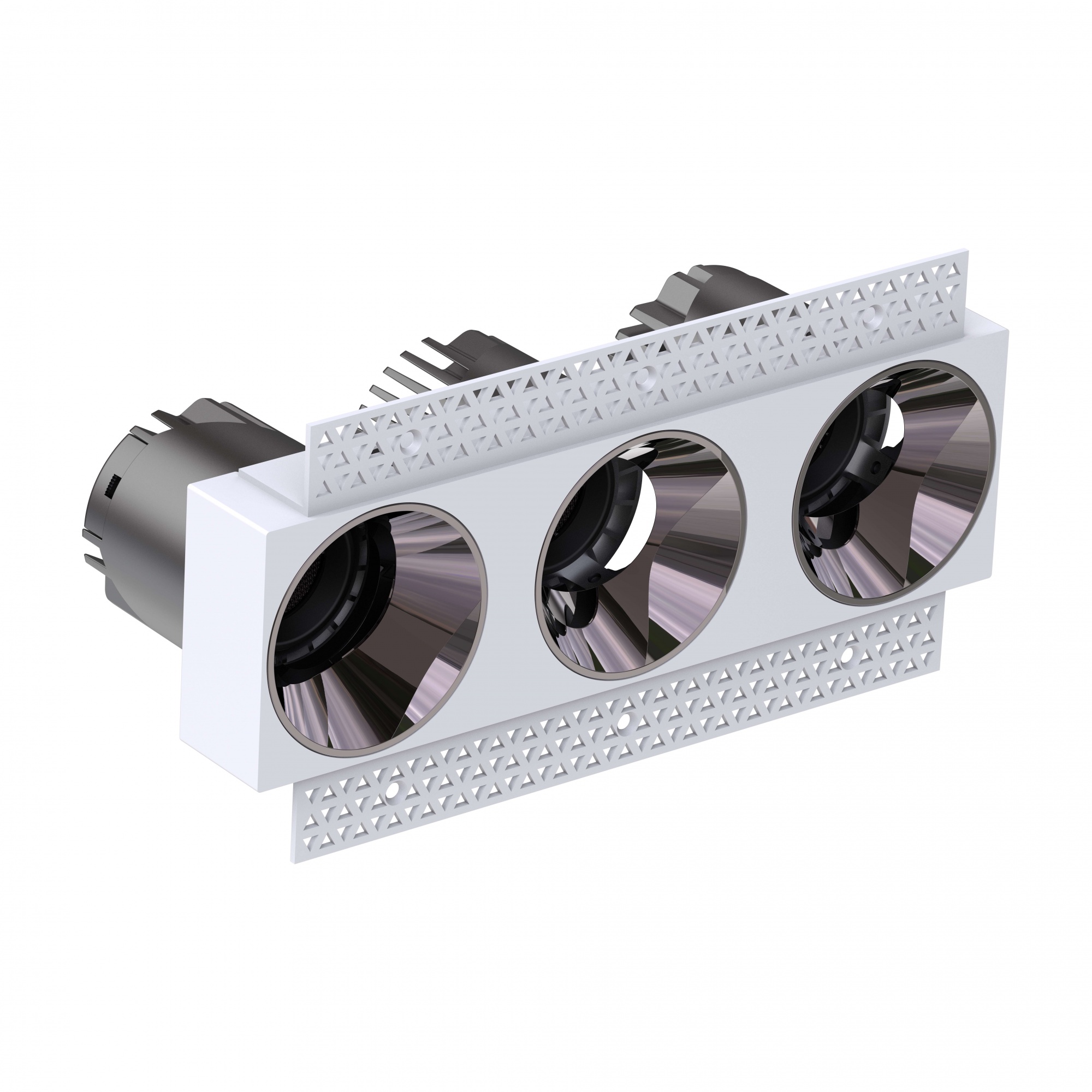 DA series 3-head trimless  recessed ceiling light