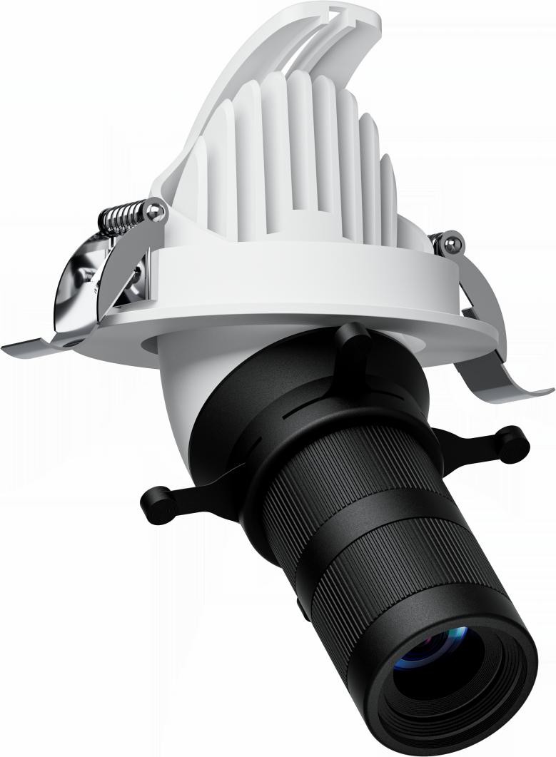 Zoomable & Shapeable Cut Gimbal Down Light