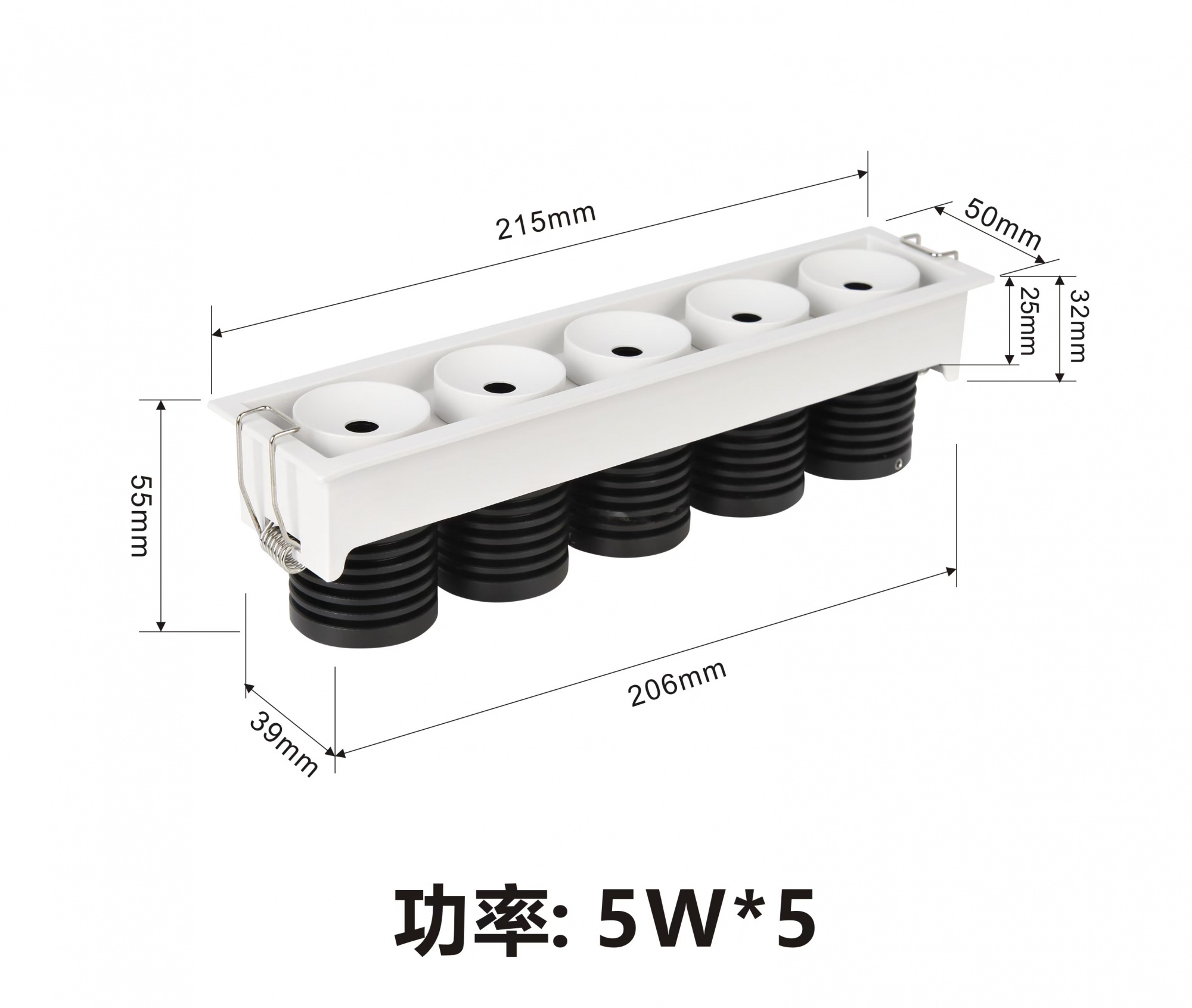 Mini Dot Fixed Linear Spot Light
