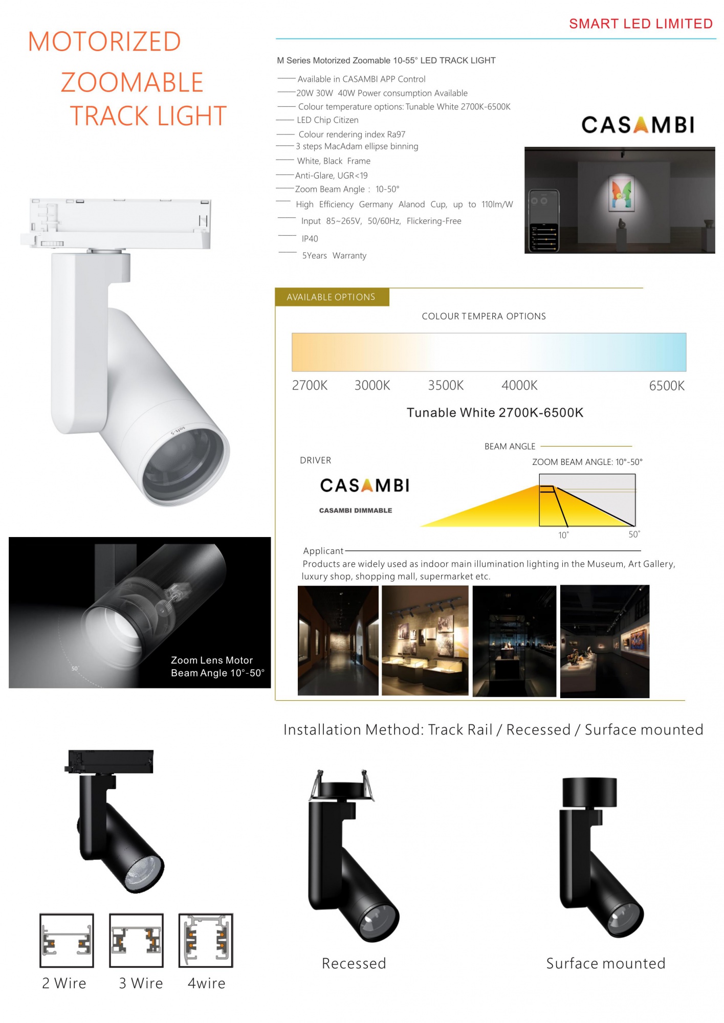 Motorized Track Light