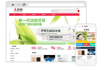 家居日用品网站建设案例