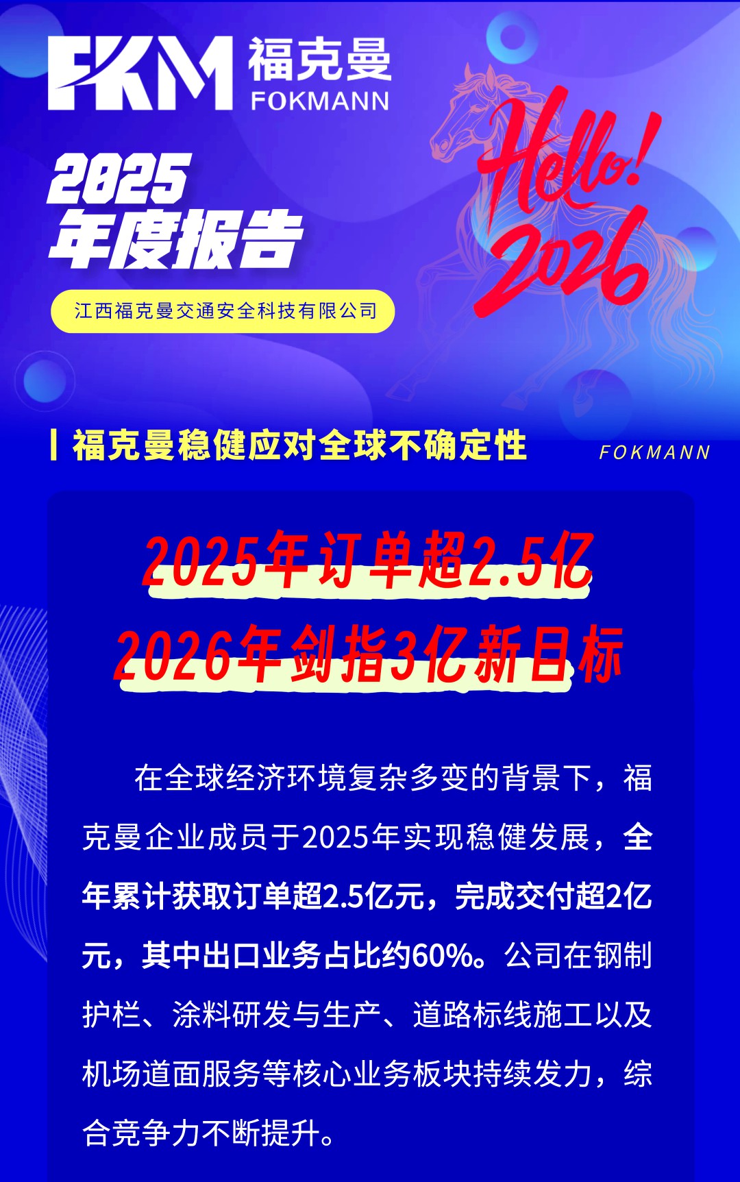 2025年报——福克曼稳健应对全球不确定性