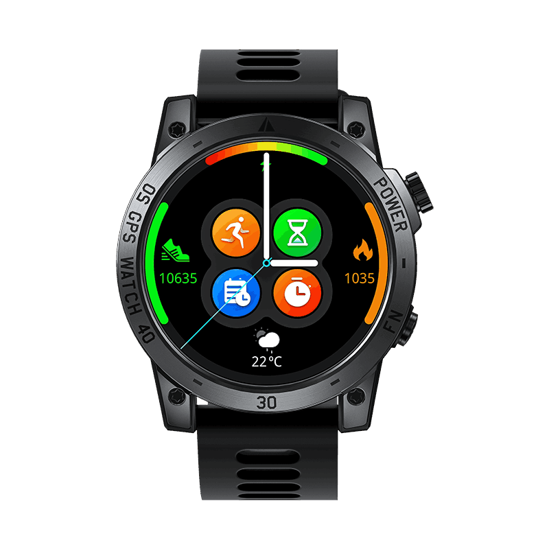 iwownfit 1.43''AMOLED Display GPS Sport Watch with 20-Day Battery Life