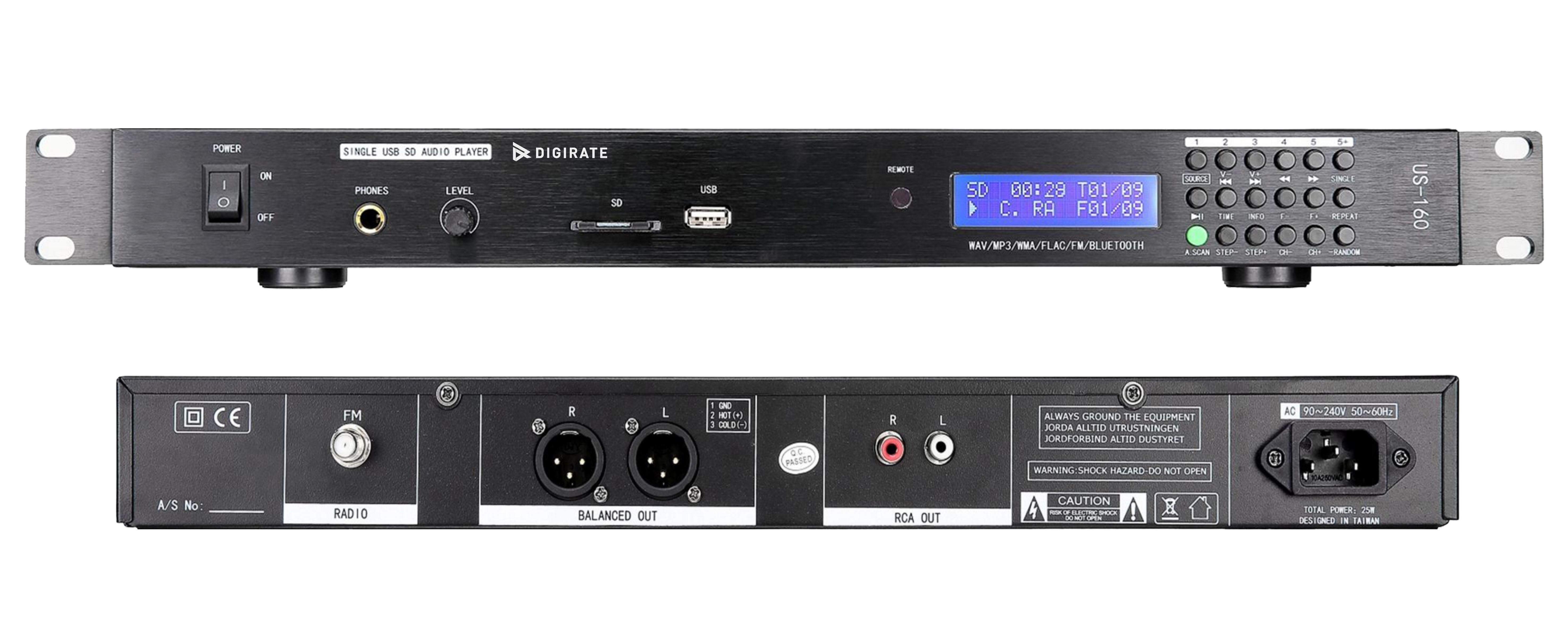 多功能音频播放器 US160