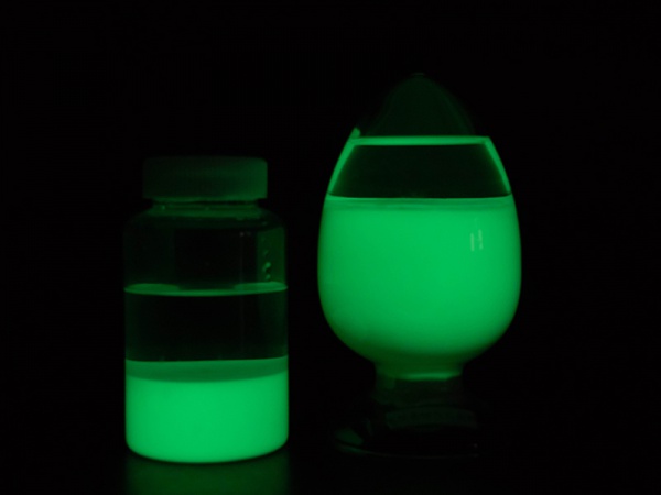 水性黄緑色長残光蛍光体