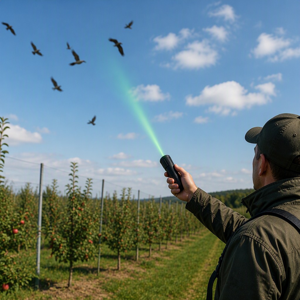 Portable Laser Bird Deterrents, Rechargeable Batteries Powerful Green Laser Pointer （Old Model）